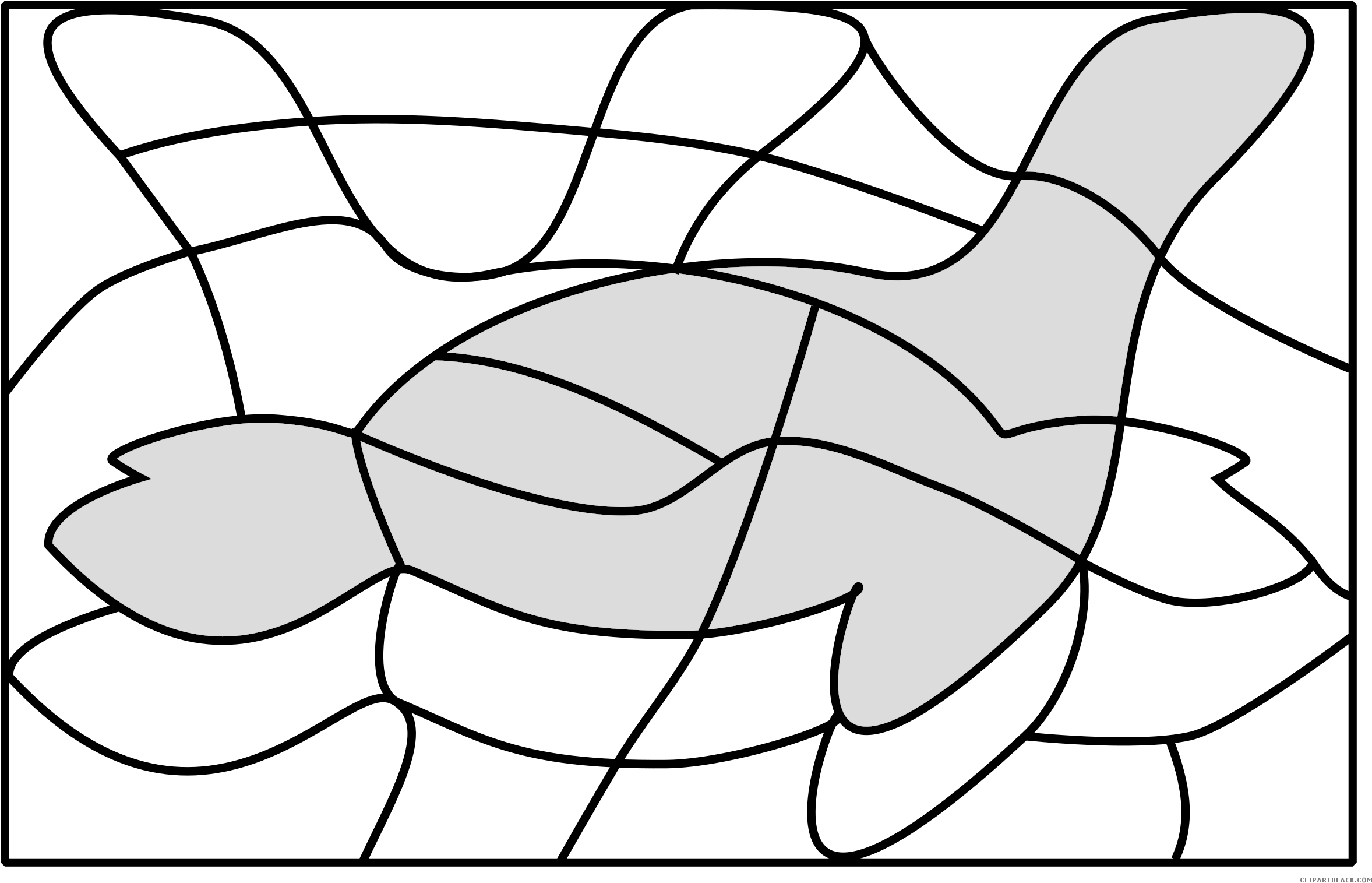 Seal Animal Free Black White Clipart Images Clipartblack - Line Art (2400x1558)