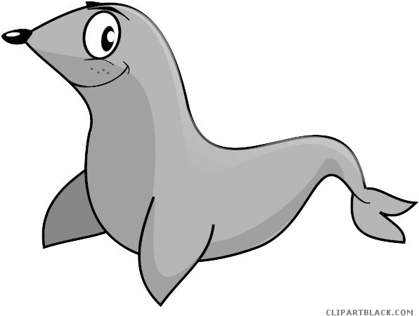 Seal Animal Free Black White Clipart Images Clipartblack - Southern Elephant Seal (640x480)