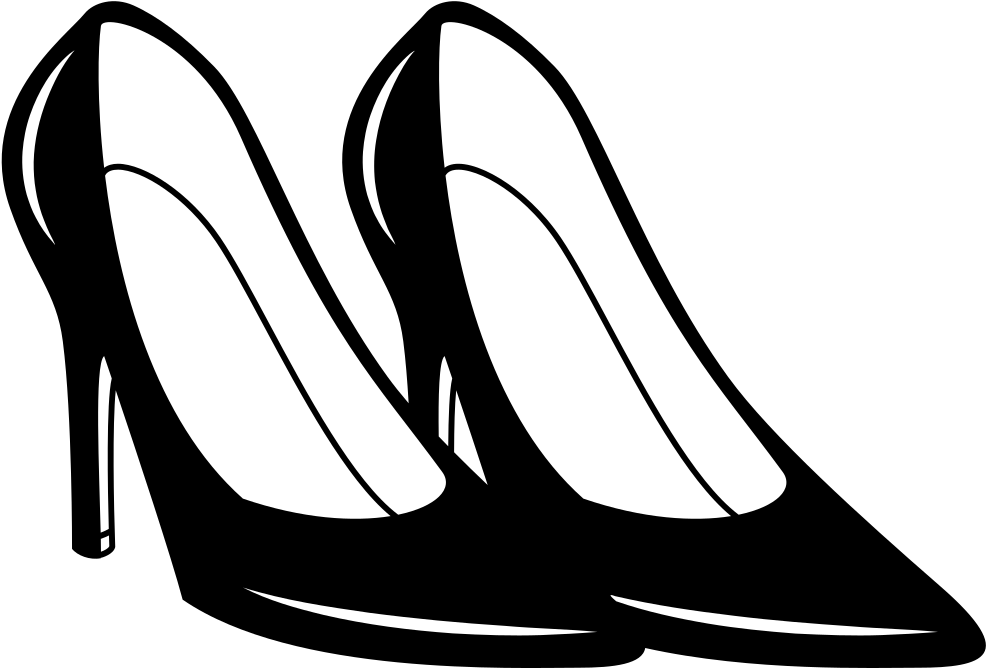 Medium Image - High Heel Shoes Clipart (1000x688)