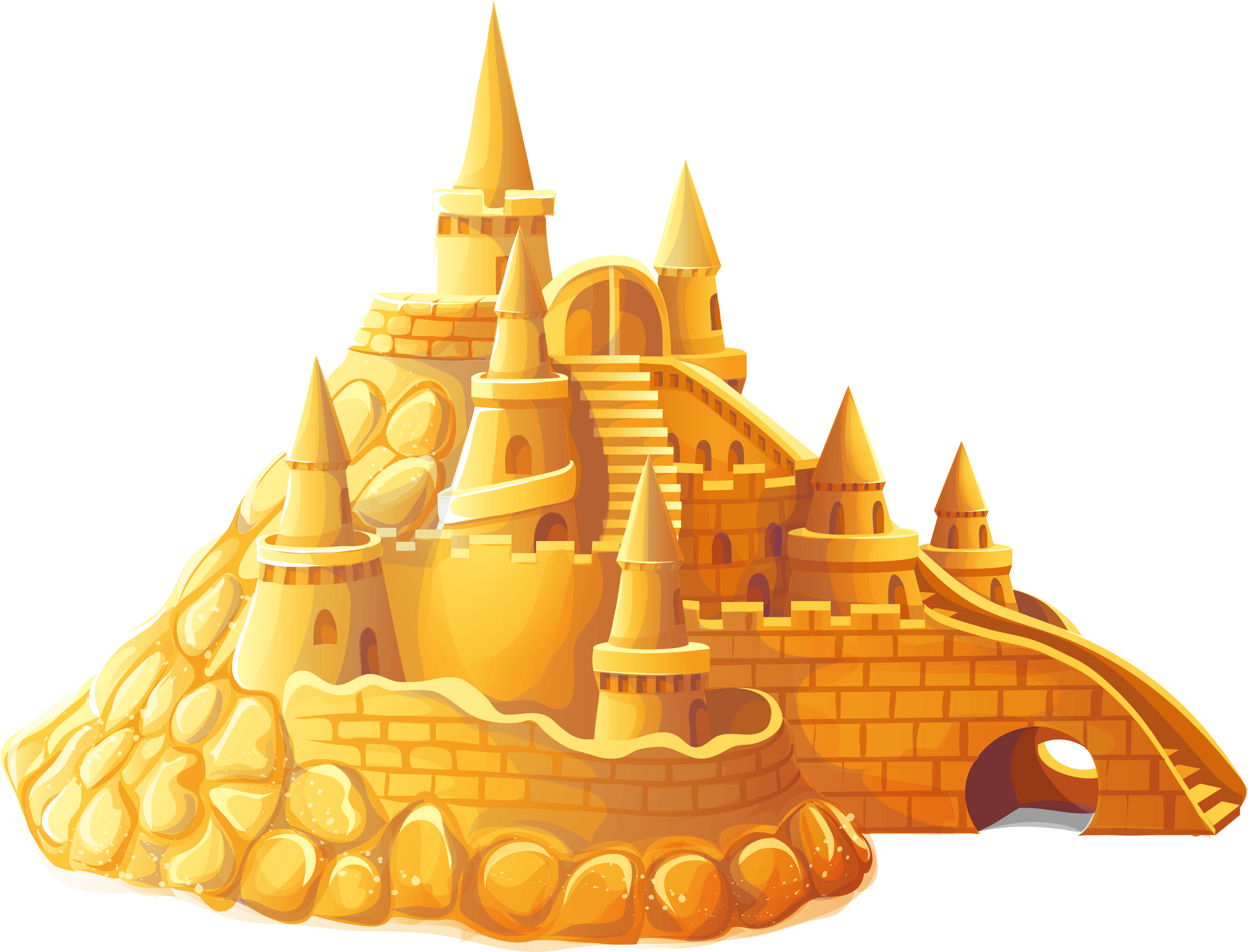 Transparent Sand Castle Png Clipart - Summer Clipart Transparent Background (5128x3915)