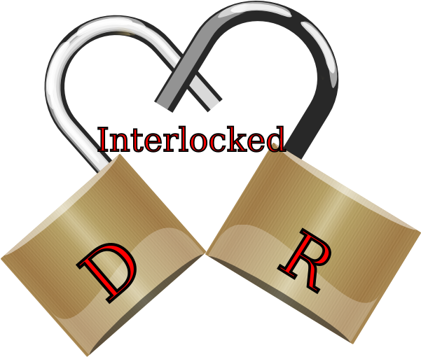 Interlocked Clip Art At Clker - Love (600x547)