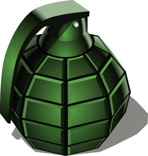 Grenade Clipart - Grenade Clipart (564x595)