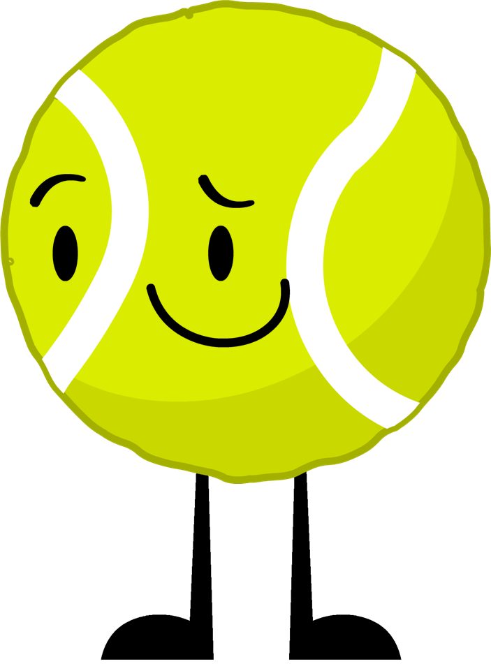 New Tennis Ball Pose - Bfdi Tennis Ball And Golf Ball Died (703x951)