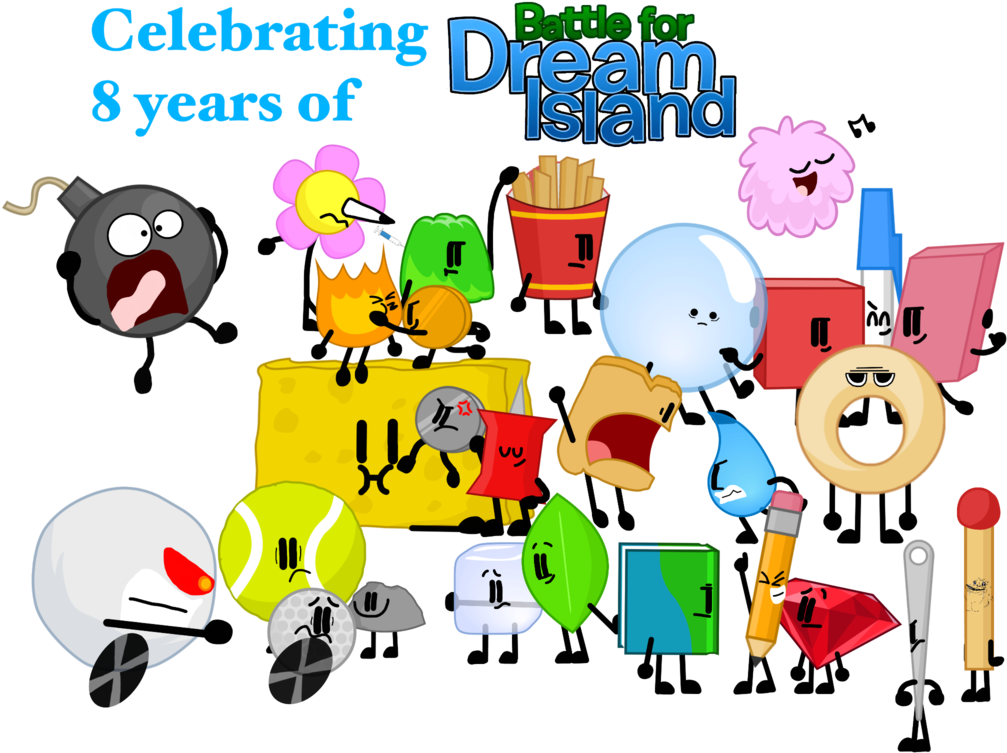 Battling For 8 Years By Sugar-creatorofsfdi - Battle For Dream Island (1024x768)