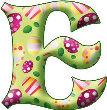 Ꭿϧc ‿✿⁀ - Easter Alphabet Letters (512x512)