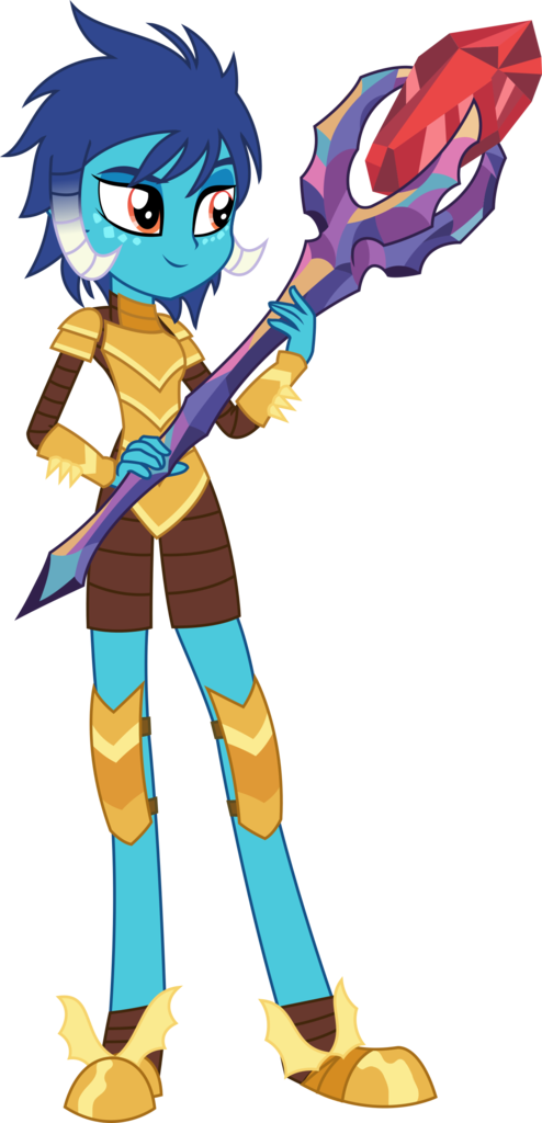 Sketchmcreations, Bloodstone Scepter, Dragon, Dragon - My Little Pony: Equestria Girls (494x1024)