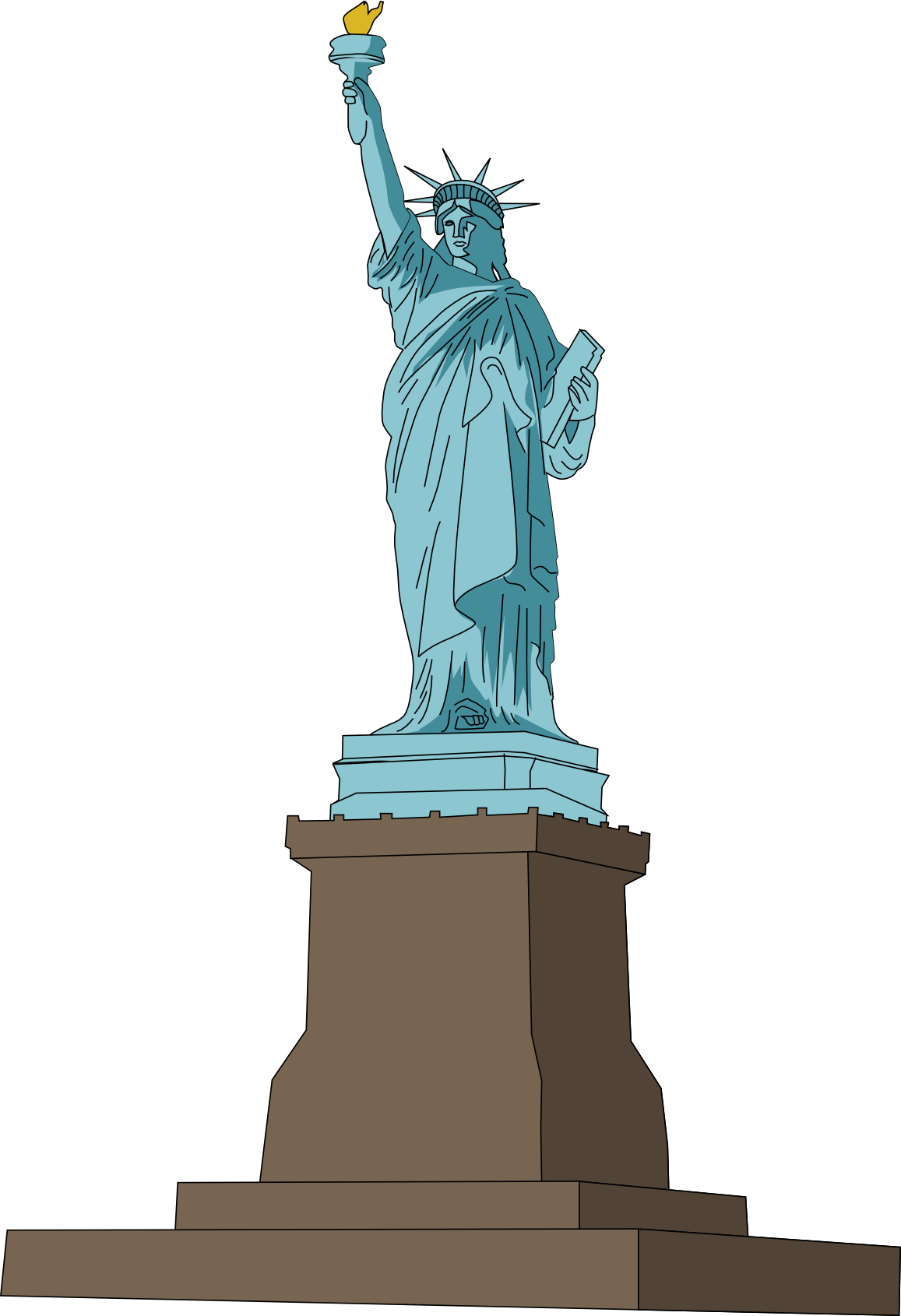 Statue Of Liberty Clipart - Statue Of Liberty (1157x1690)