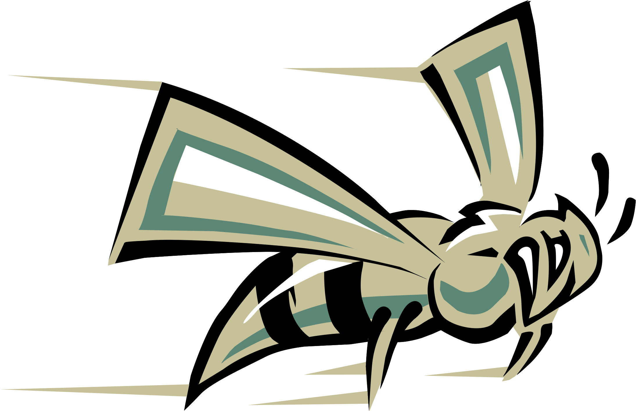 Sacramento State Hornets Logo Black And White - Sacramento State Hornets Logo (2400x2400)