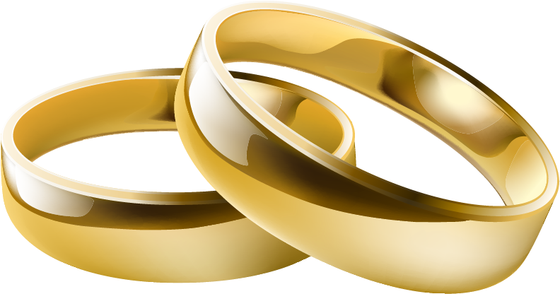 Linked Wedding Rings Clipart Clipart Free Clipart Images - Wedding Ring Png Vector (832x480)