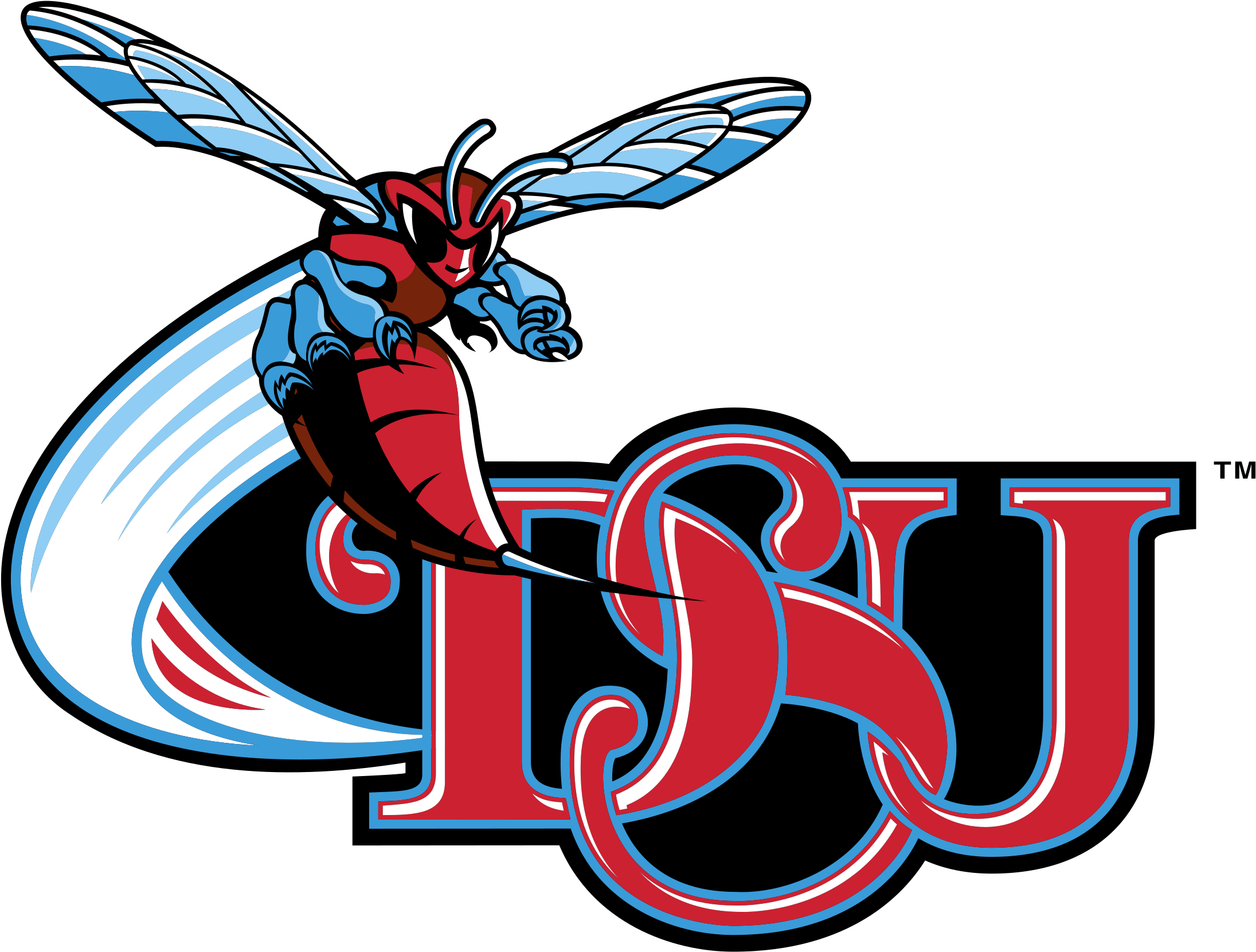 Delaware State Hornets Logo Logo Black And White - Delaware State University Mascot (2400x2400)