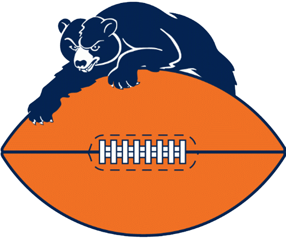 Chicago Bears Clipart - Chicago Bears Vintage Logo (577x480)