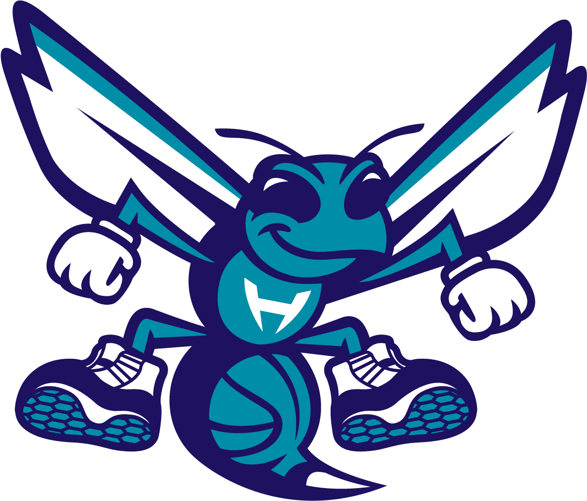 Blue Hornet - New Charlotte Hornets Logo (1352x1016)