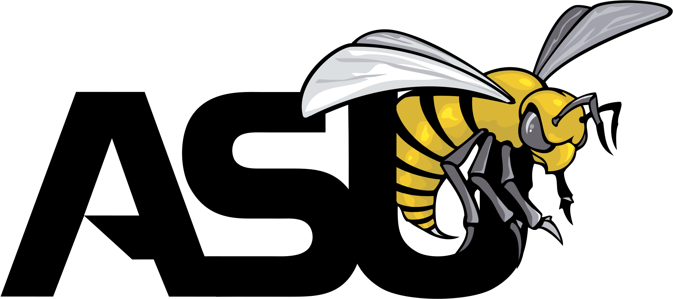 Alabama State Hornets Logo Black And White - Alabama State University Mascot (2400x2400)