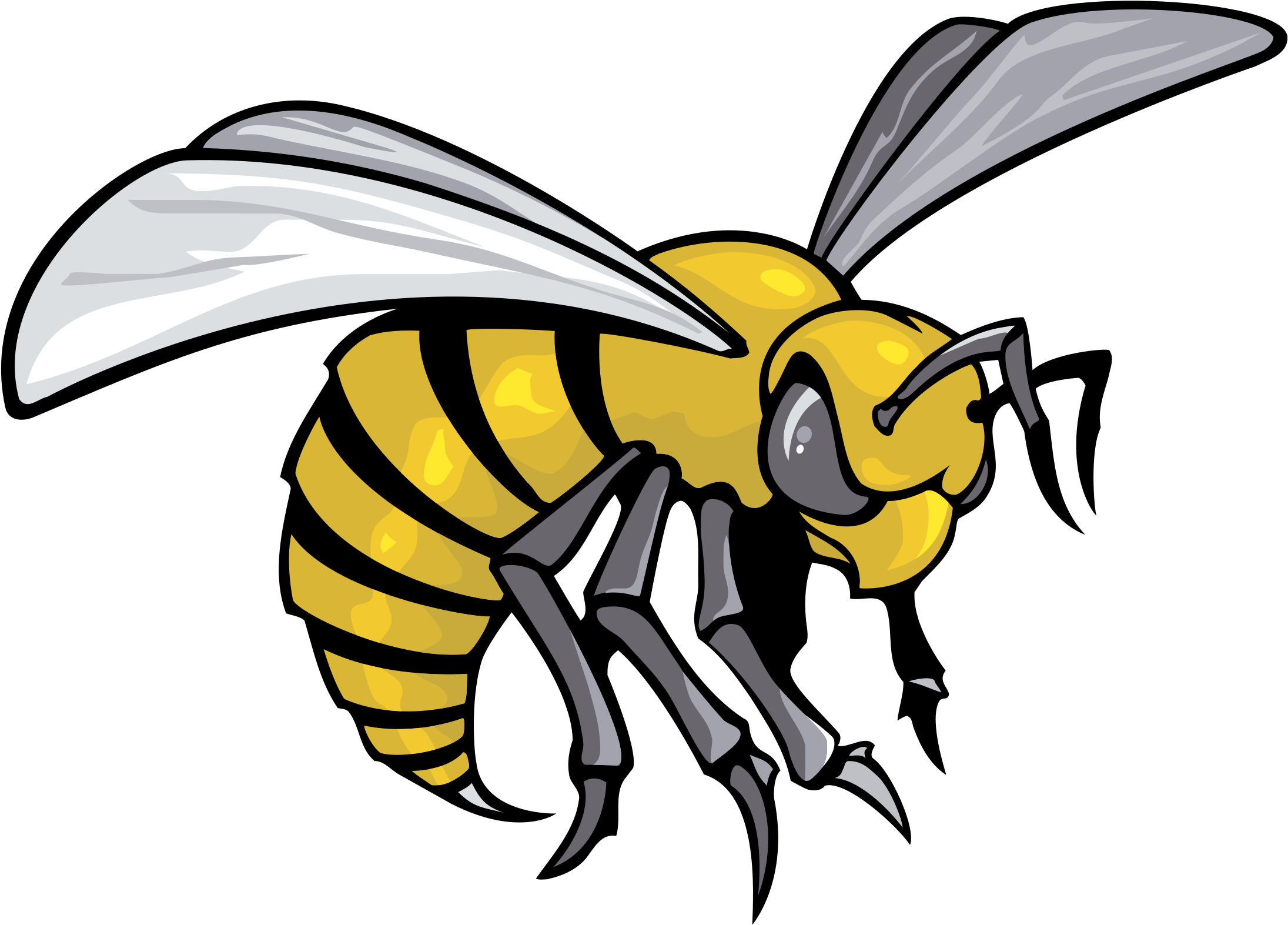 Alabama State Hornets Logo Black And White - Alabama State Hornets Football (2400x2400)