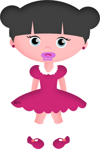 Carmen Dell'orefice, Scrap, Little Girls, Picasa, Tat - Cartoon (343x512)
