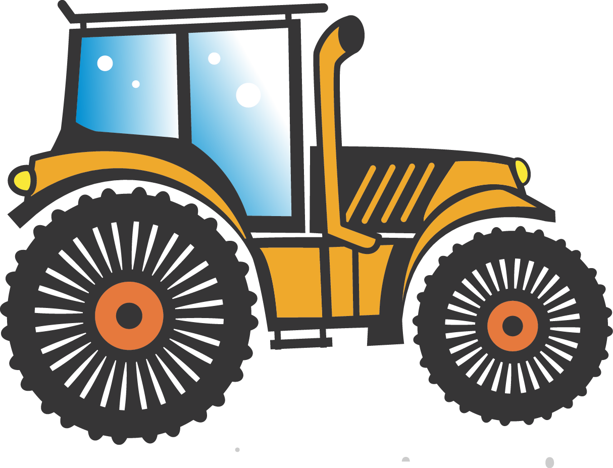 Tractor Car Clip Art - Clip Art (1214x927)