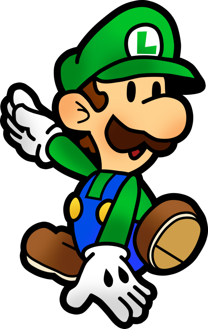 Mario And Luigi Paper Jam - Paper Mario Luigi Png (711x1122)