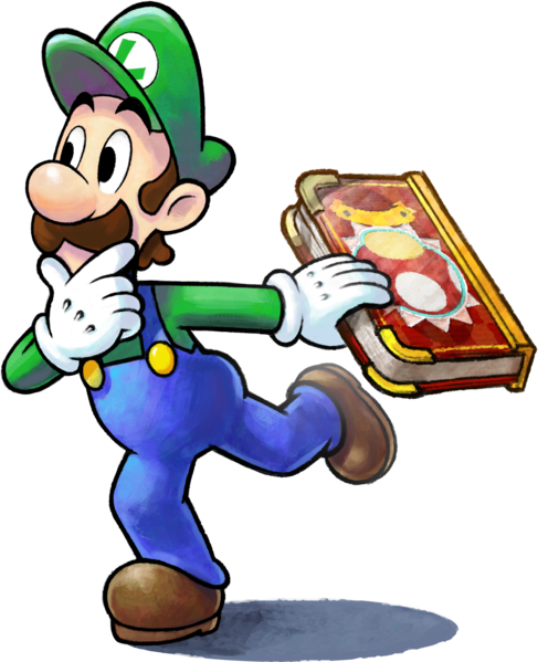 Luigi Mario And Luigi Paper Jam (487x599)
