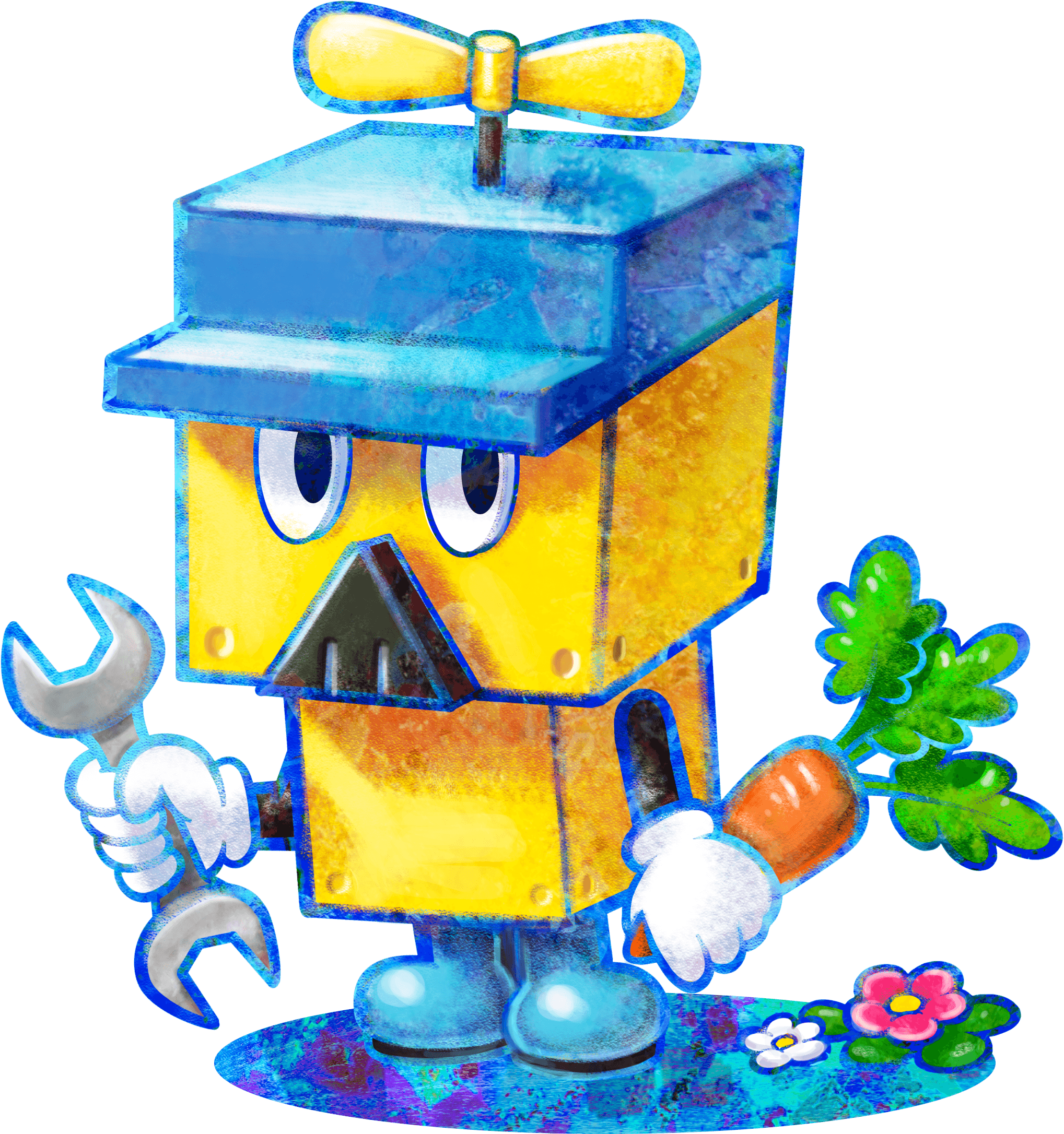 Bronque In Mario & Luigi - Mario And Luigi Dream Team All Luiginary Work (2037x2172)