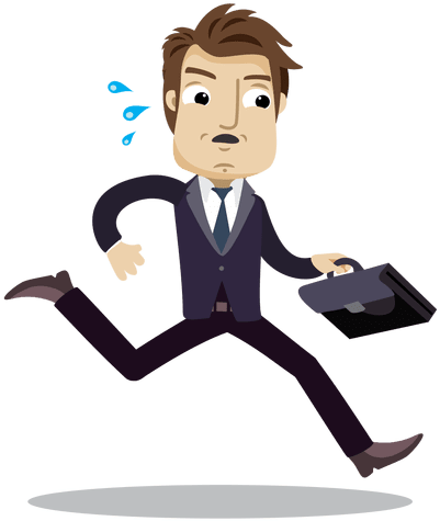 Office Person Cartoon Png Hd - - Cartoon Businessman Transparent (512x512)