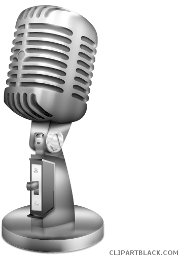 Radio Microphone Tools Free Black White Clipart Images - Public Speaking: The Ultimate Guide To Mastering Public (512x512)