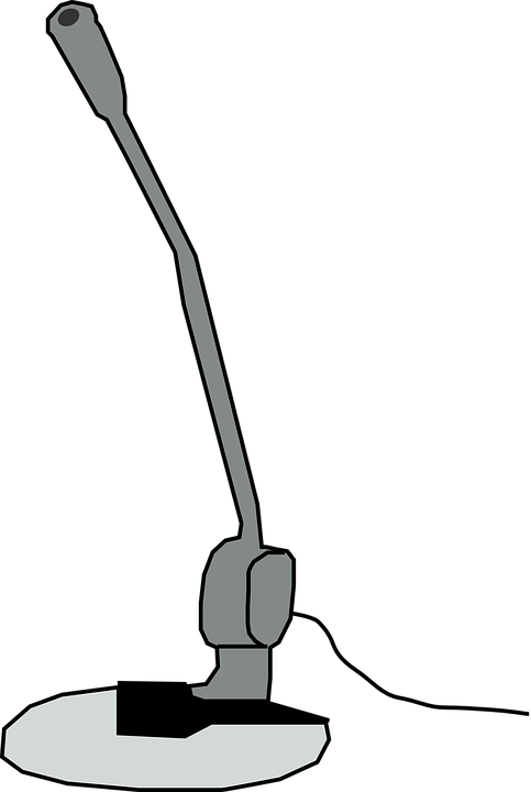 Computer Microphone Black And White (483x720)