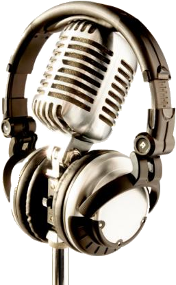 Radio - Microphone - Png - Radio Microphone And Headphones (500x455)