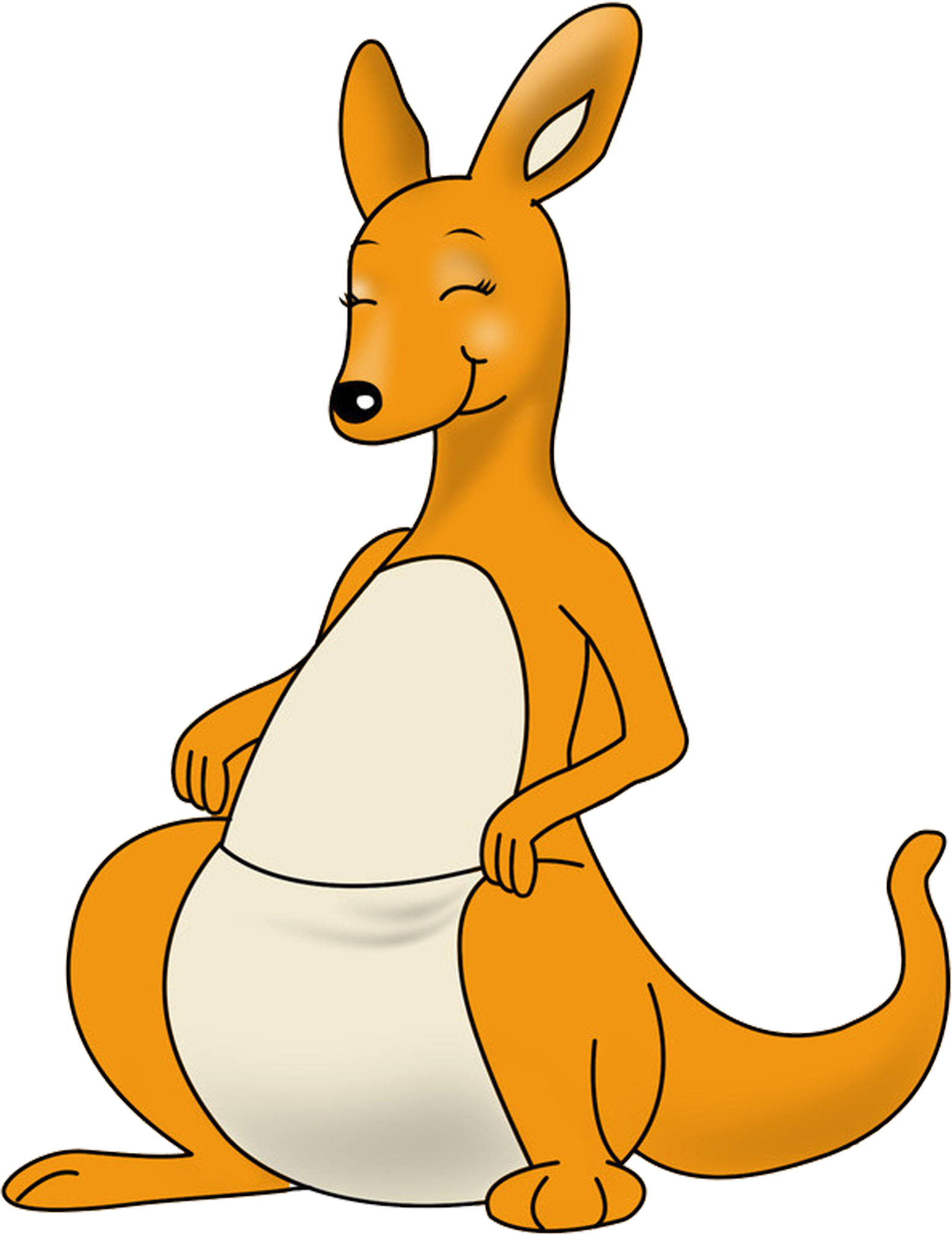 Kangaroo Australia Cartoon Clip Art - Cartoon Kangaroo Png (2953x2953)