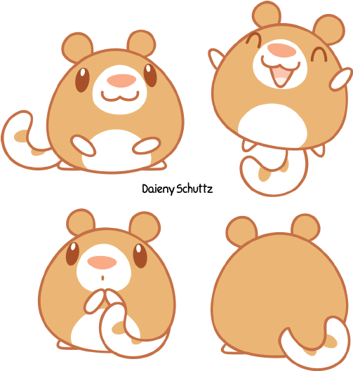 How To Draw Chibi Roo, Step By Step, Drawing Guide, - Chibi Zoo Animals Daeny Schuttz (550x580)