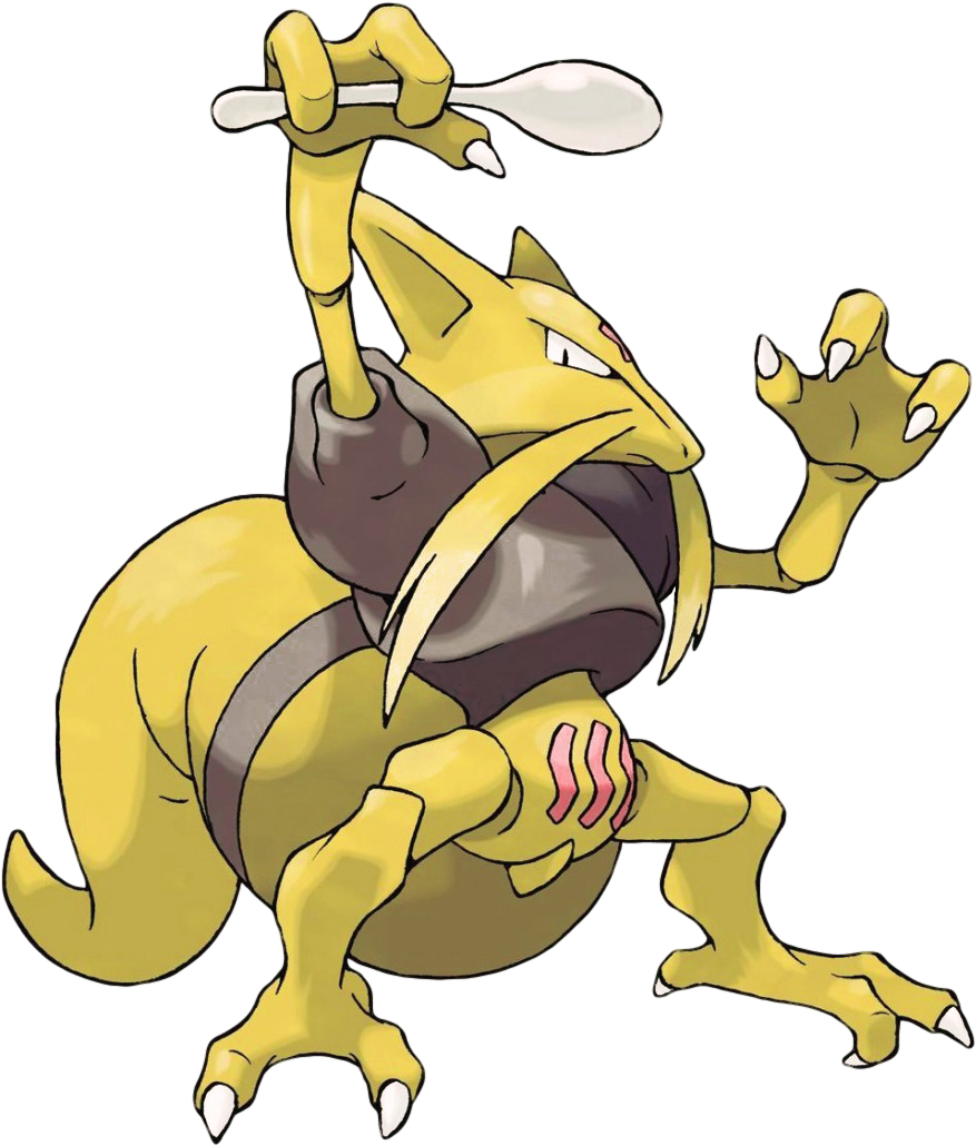 Kadabra Sugimori Artwork - Pokemon Kadabra (1029x1029)
