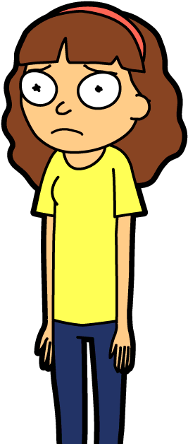 Rick And Morty Clipart Buff - Female Morty Rick And Morty (300x650)