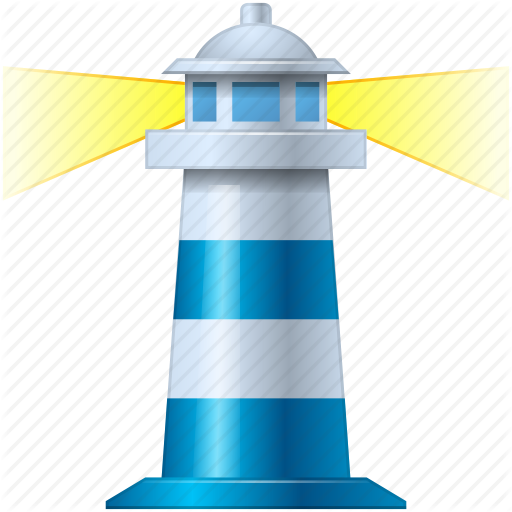 Marine Clipart Blue Lighthouse - Lighthouse (512x512)