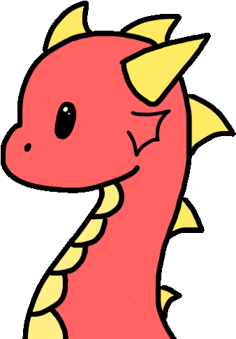 Rawr - Kawaii Dragon (500x500)