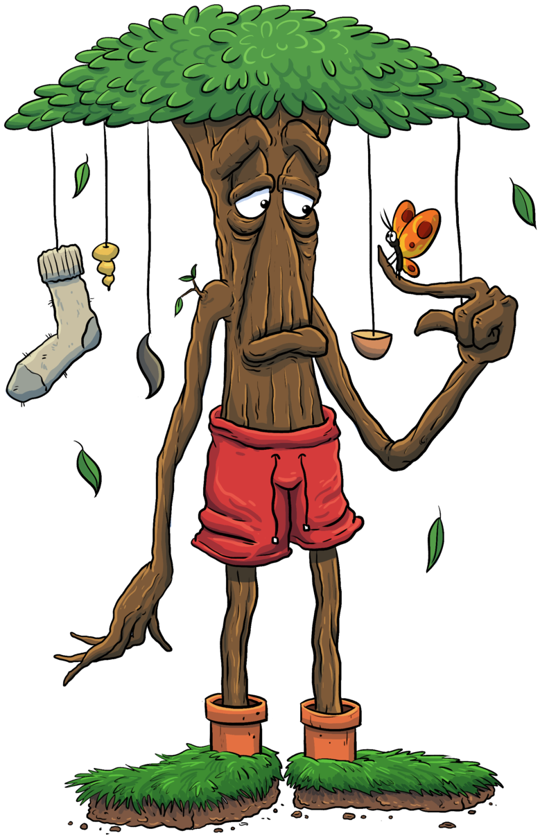 Mellow Tree Dude - Portable Network Graphics (1000x1250)