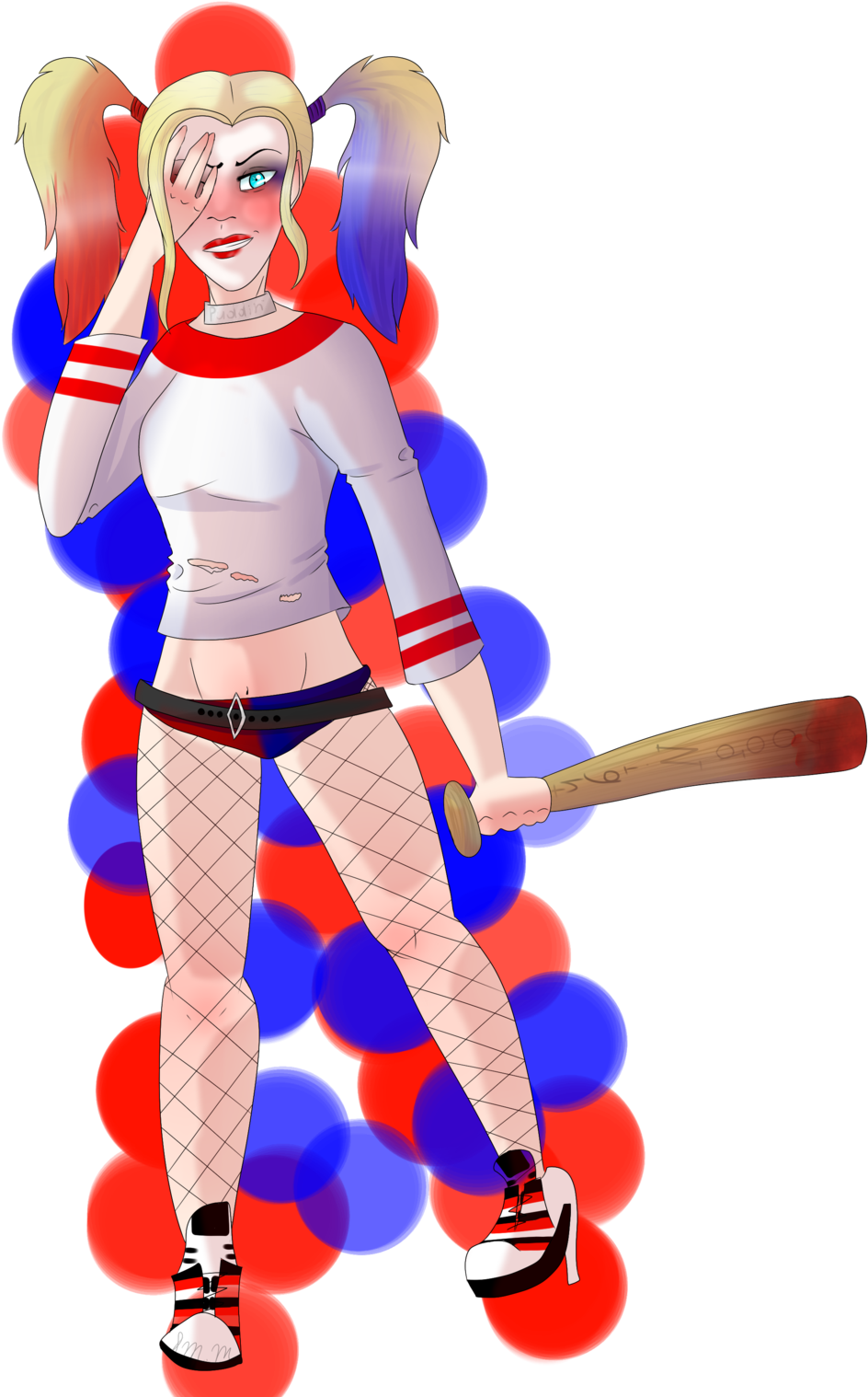 Suicide Squad Harley Quinn By Master She Wolf - Cartoon (1024x1548)