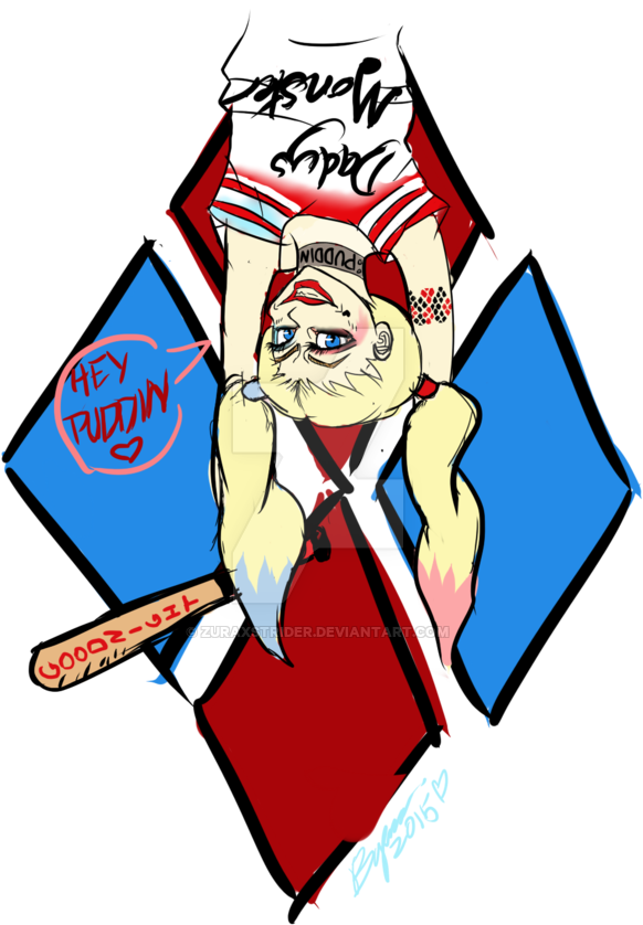 Harley Quinn Hey Puddin By Zuraxstrider - Hey Puddin Harley Quinn (600x868)