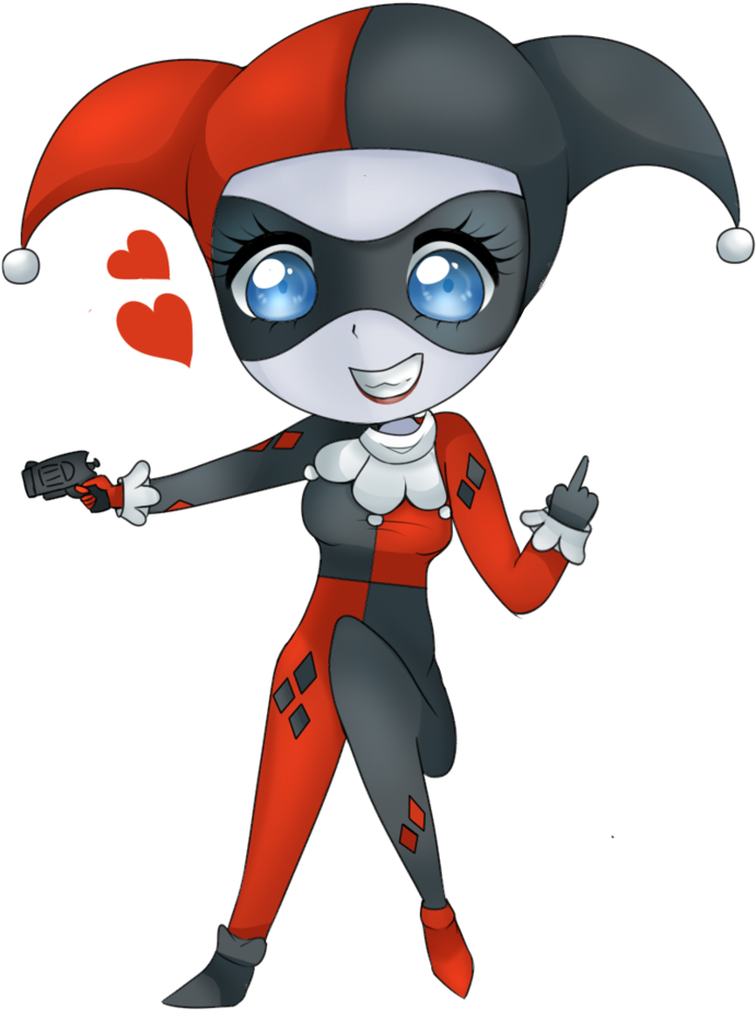 Original Harley Quinn Chibi By Usamipuu - Original Harley Quinn Chibi (793x1008)