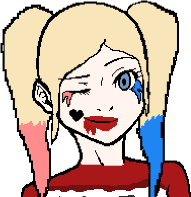 Harley Quinn - Pixel Art Harley Quinn (400x400)