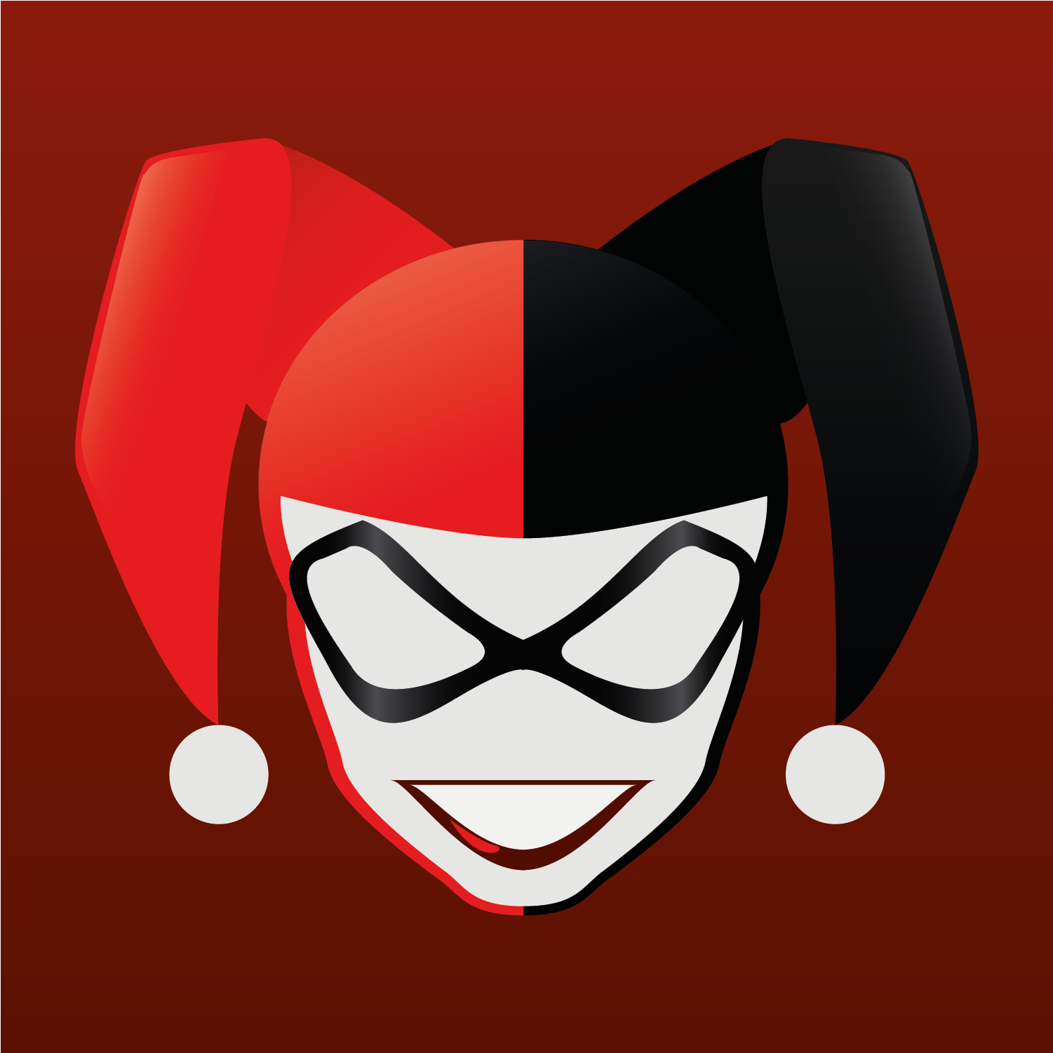 Landayanshawn Moduleproject02 Iconset - Harley Quinn Icon Png (1800x1800)