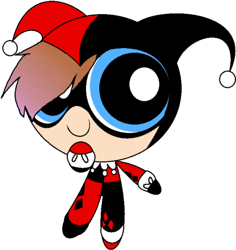 I Fixed The Drawing Of “elena As Harley Quinn” Btw - Cartoon (500x544)