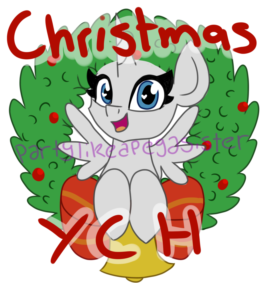Partylikeapegasister, Bell, Bow, Christmas, Holly, - Cartoon (939x1024)