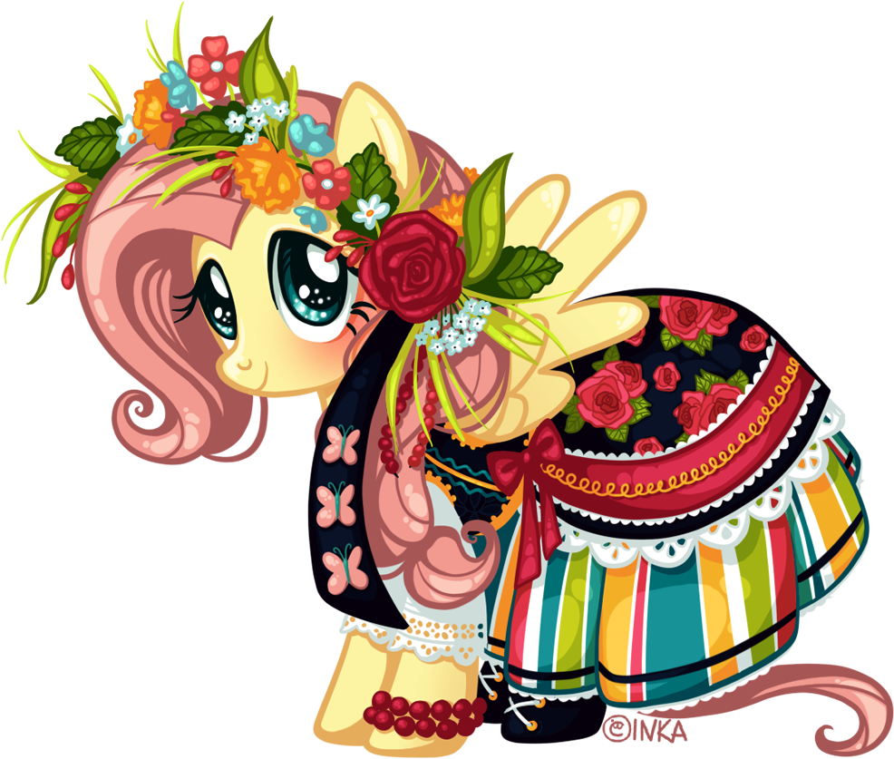 Frogmakesart, Clothes, Dress, Floral Head Wreath, Flower, - Folk Pony Mlp (1004x1004)
