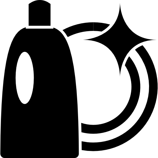 Dishwashing Liquid And Clean Plate Free Icon - Dishwashing Icon (512x512)