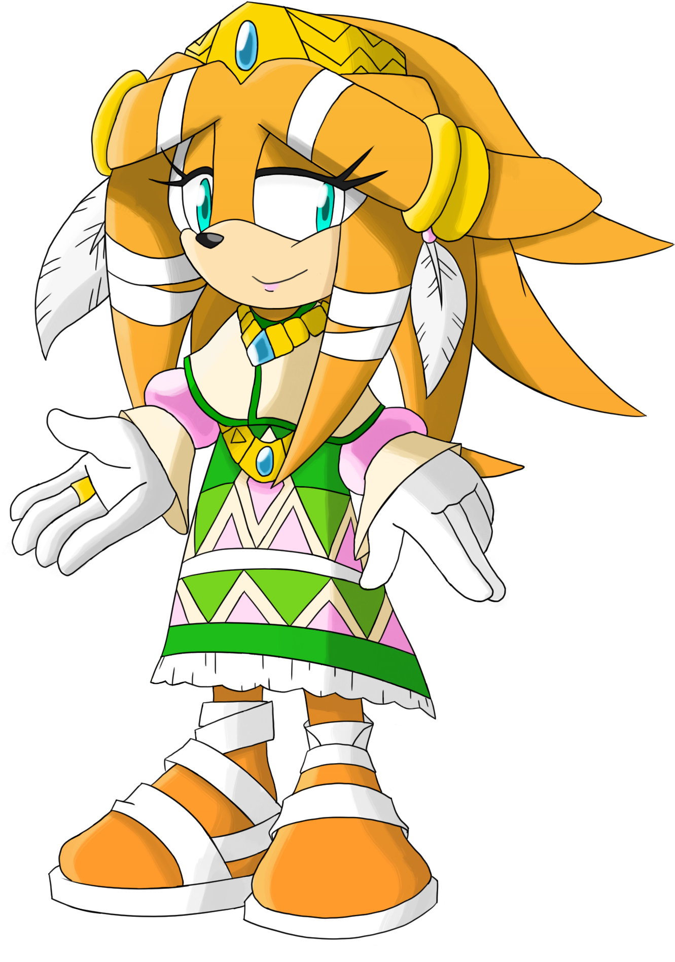 Inti The Maiden Chief By Cometx-ing - Cartoon (1805x2240)