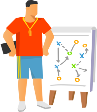 Basketball Drills And Plays Ebasketballcoach - Basketball Coach Clipart (500x500)