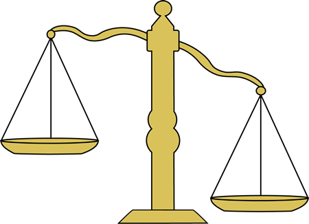 Unbalanced Scale Clip Art For Pinterest 9jrlbs Clipart - Unbalanced Scales Of Justice (450x326)