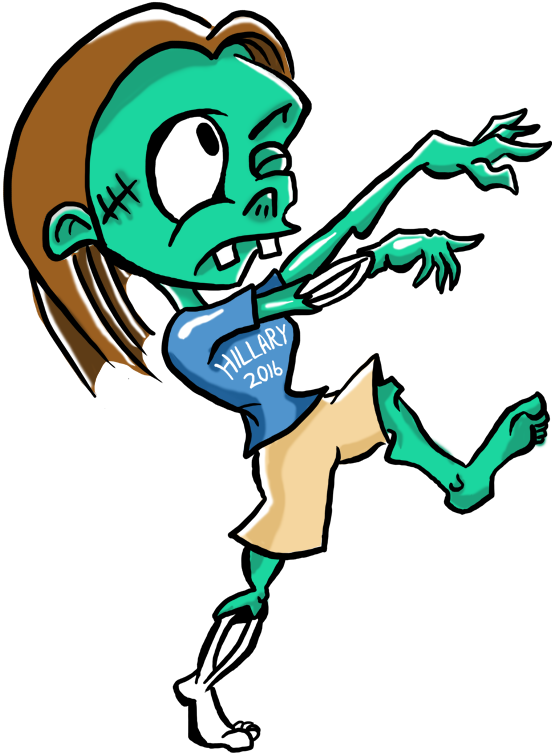 Left Wing Zombie - Democratic Party (552x754)