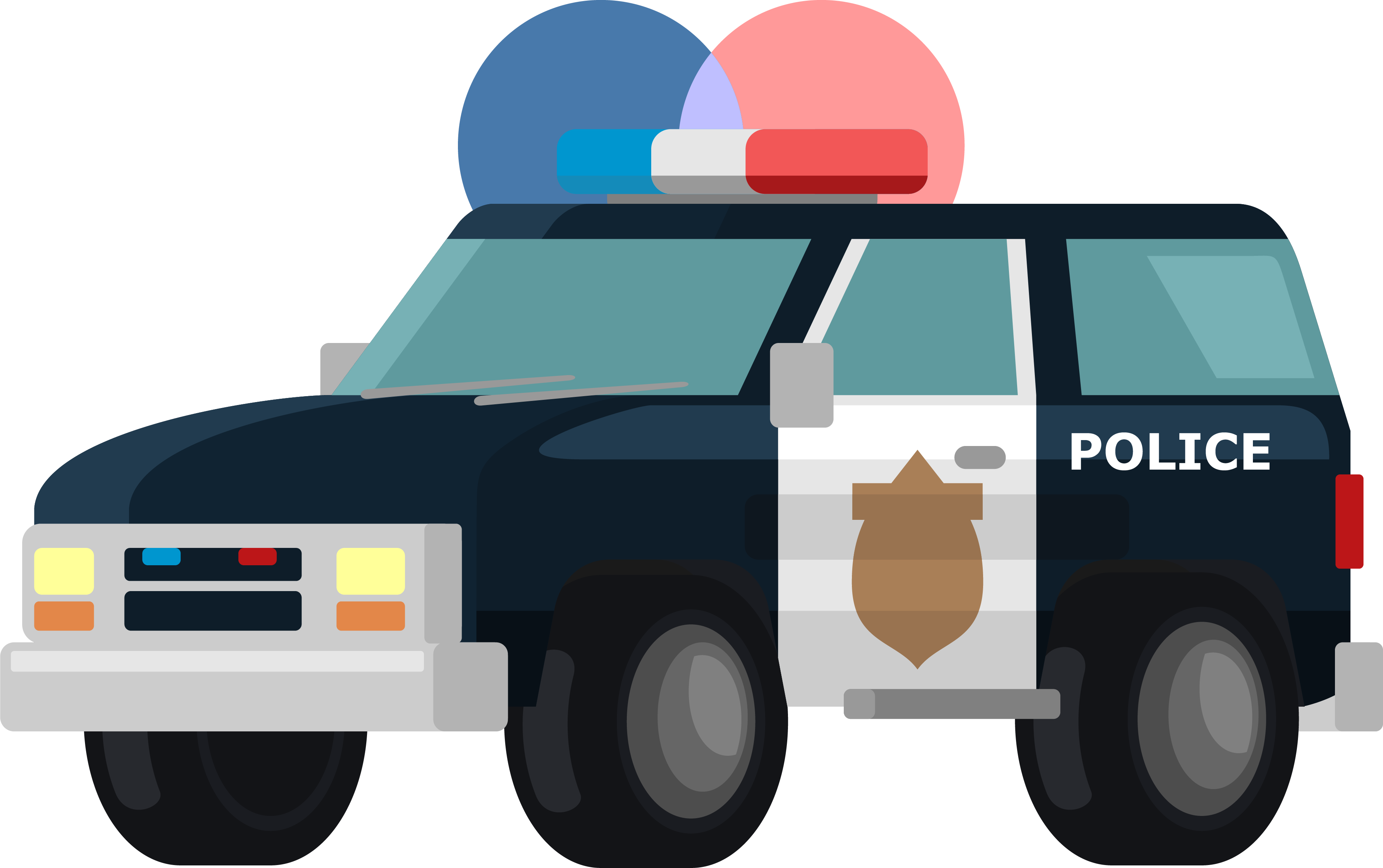 Police Car Patrolling Illustration - Car (3742x2351)