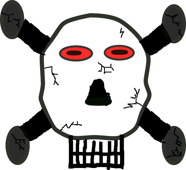 Death's Head, Skull And Crossbones, Poison - หัว กะโหลก ไค ว้ เลื่อน ไหว (640x583)