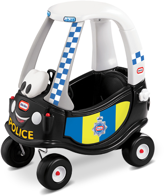 Police Patrol Coupe Showroom Image - Little Tikes Cozy Coupe Patrol Police Car (345x420)